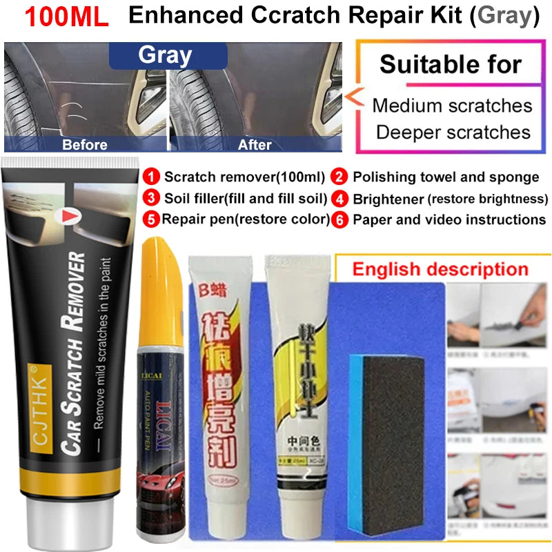 Car Scratch Remover Paint Care Tools Auto Swirl Remover Scratches Repair Polishing Auto Body Grinding Compound Anti Scratch Wax
