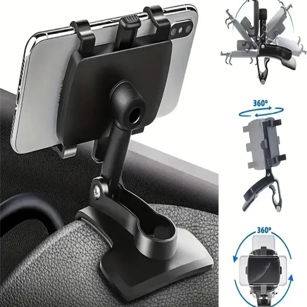 Car Phone Universal Holder Dashboard Car Clip Stand Mount GPS Display Bracket Car Mobile Phone Support For iPhone Samsung Xiaomi
