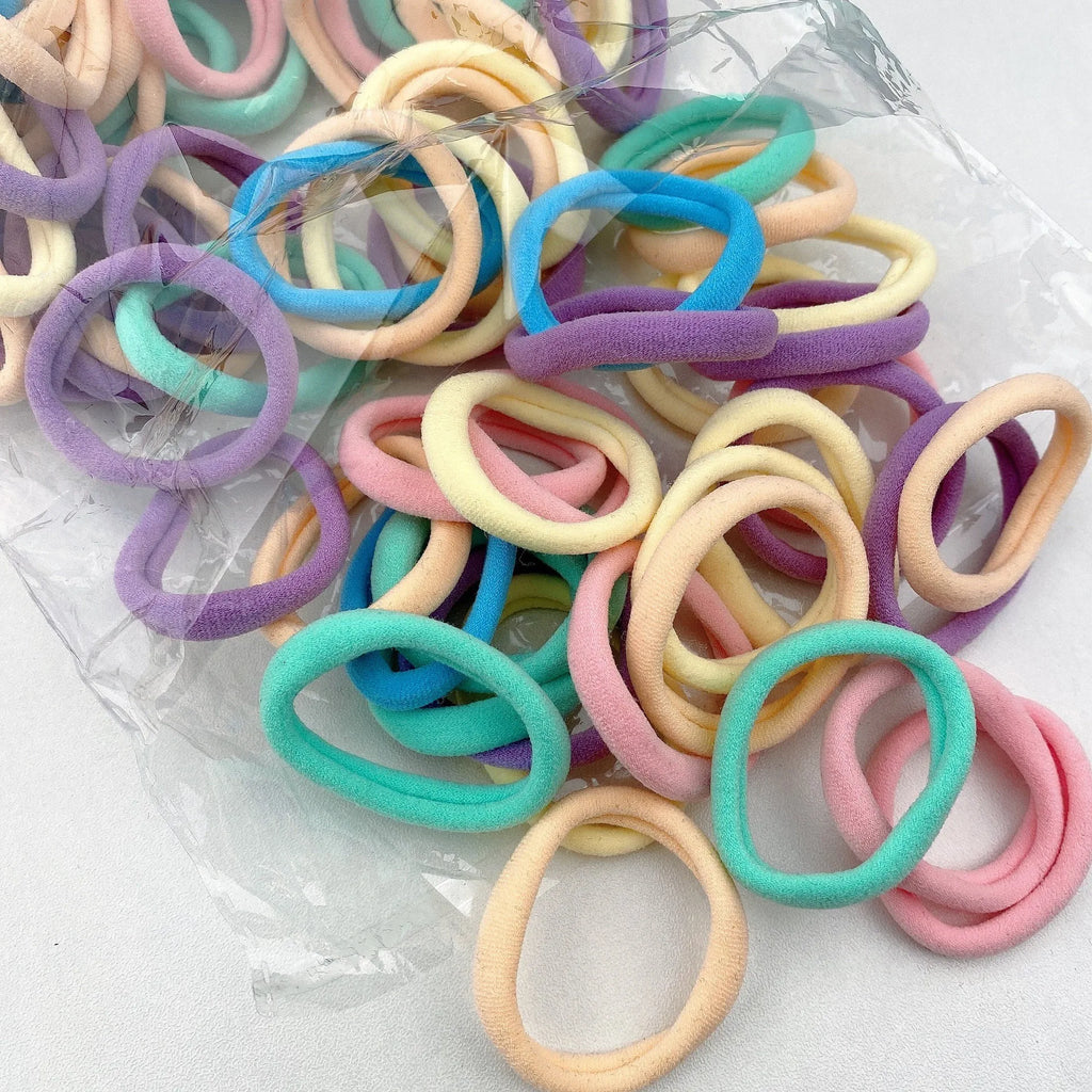 50/100pcs Black Hair Bands for Women Girls Hairband High Elastic Rubber Band Hair Ties Ponytail Holder Scrunchies Accessorie