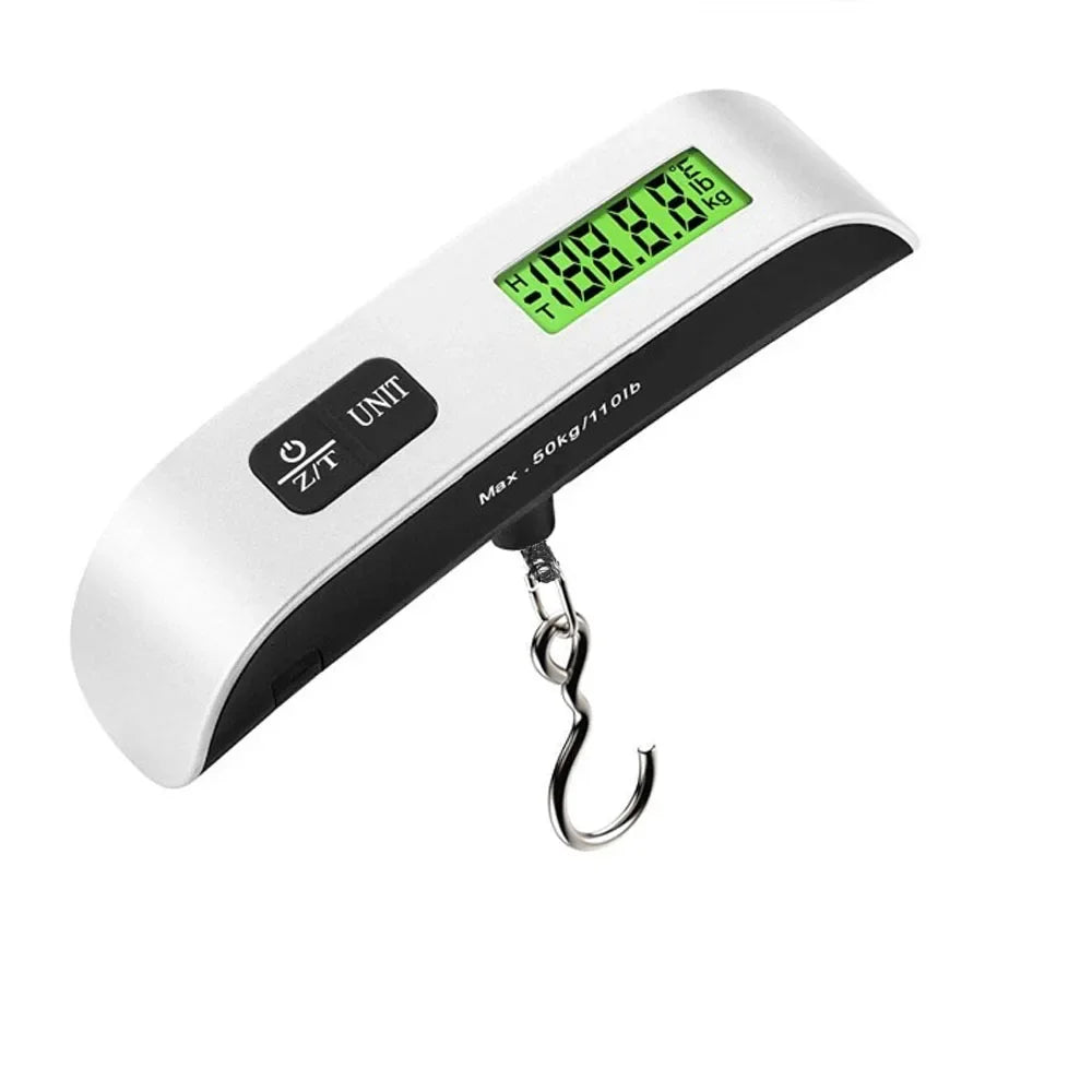 Digital Scale Electronic Balance Portable 50kg 10g Kitchen Luggage Hanging Scale Suitcase Travel Scale Baggage Bag Weight