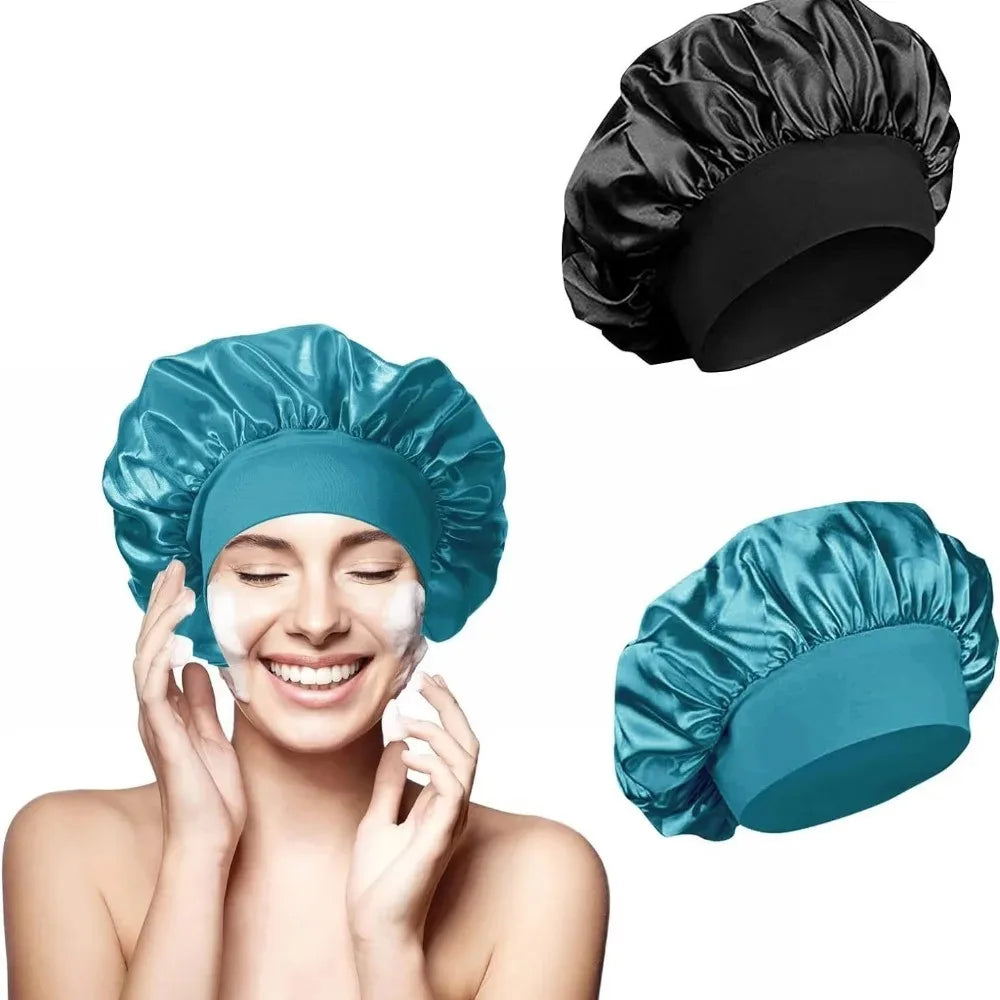 Satin Bonnet Hair Wrap | Sleep & Shower Cap – Emis Dropship