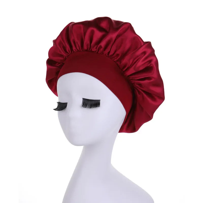 Satin Bonnet Hair Wrap | Sleep & Shower Cap – Emis Dropship