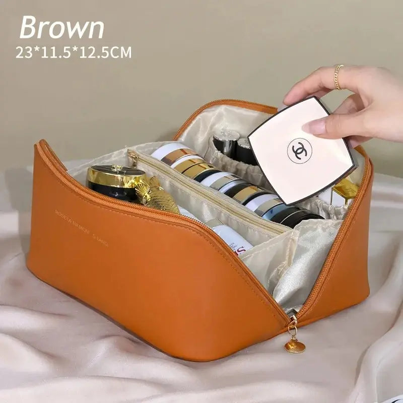 Portable Travel Cosmetics Storage Bag Large-Capacity Makeup Bag Waterproof Beauty And Skincare Beauty Pillow Toiletries Handbag