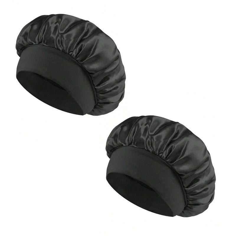 satin wide brim nightcap