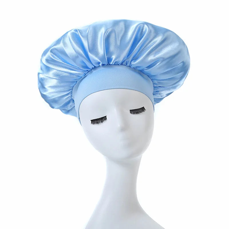 Satin Bonnet Hair Wrap | Sleep & Shower Cap – Emis Dropship