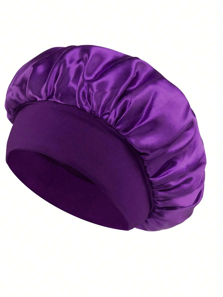 satin wide brim nightcap