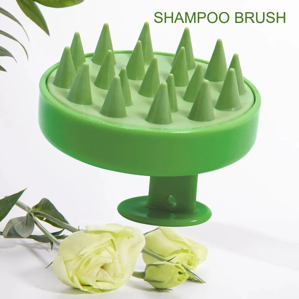 silicone shampoo scalp hair massager