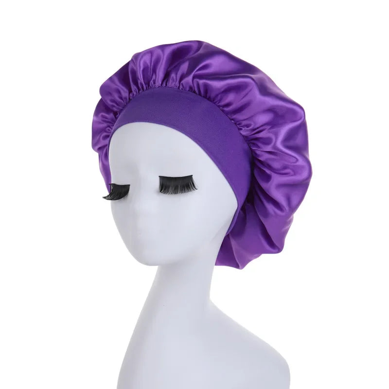 Satin Bonnet Hair Wrap | Sleep & Shower Cap – Emis Dropship