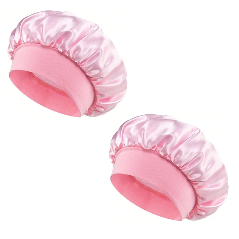 satin wide brim nightcap