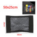 Car Back Rear Mesh Trunk Seat Elastic String Net Magic Sticker Universal Storage Bag Pocket Cage Auto Organizer Seat Back Bag