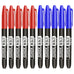 Permanent Marker Pen Drawing Markers Black Blue Red Waterproof Ink Sketch Pens Stationery Art School Supplies For Glass Metal