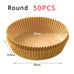 300PCS Air Fryer Disposable Paper Square Round Baking Paper Barbecue Plate NonStick Mat Kitchen Oven Oil Absorbing Paper Tool
