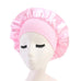 Newly Satin Night Hair Cap Women's Solid Sleeping Hat Sleep Care Bonnet Nightcap For Women Unisex Cap