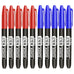 Permanent Marker Pen Drawing Markers Black Blue Red Waterproof Ink Sketch Pens Stationery Art School Supplies For Glass Metal