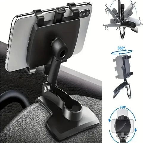 Car Phone Universal Holder Dashboard Car Clip Stand Mount GPS Display Bracket Car Mobile Phone Support For iPhone Samsung Xiaomi