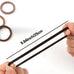 50/100/200pcs Women Girl Mixed Colors Hair Bands Basic Hair Ties Elastic Headband Simple Hair  Accessories Ponytail Holder