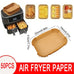 Air Fryer Paper Disposable Airfrying Baking Paper Round Square Air Fryer Liners Non-Stick Air Fryer Disposable Paper 50/100pcs