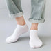 1/5/10 Pairs Comfortable Men's Women's Socks Casual Short Solid Color Spring Summer Boat Sock Fashionable Round Neck Ankle Socks