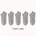 1/5/10 Pairs Comfortable Men's Women's Socks Casual Short Solid Color Spring Summer Boat Sock Fashionable Round Neck Ankle Socks