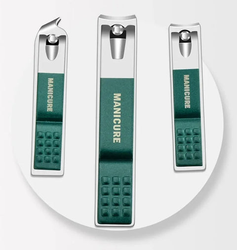 6-9 Pcs Manicure Set With Leather Case Professional Foot And Face Care Tool Kits Stainless Steel Nail Clipper Sets Gift