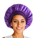 Silk Satin Bonnets for Women & Men - Elastic Wide Band Hair Wrap Cap for Curly Hair - Shower Cap for Sleeping ,Wig Tool