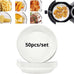 300PCS Air Fryer Disposable Paper Square Round Baking Paper Barbecue Plate NonStick Mat Kitchen Oven Oil Absorbing Paper Tool