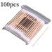 100/500 Count Cotton Swabs Double Pointed Cotton Buds Precision Tips With Bamboo Sticks For Personal Nail Art Makeup Tools