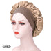 Silk Satin Bonnets for Women & Men - Elastic Wide Band Hair Wrap Cap for Curly Hair - Shower Cap for Sleeping ,Wig Tool