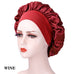 Silk Satin Bonnets for Women & Men - Elastic Wide Band Hair Wrap Cap for Curly Hair - Shower Cap for Sleeping ,Wig Tool