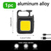 1/2PCS USB COB Keychain Work Light Flashlight Super Bright Emergency Light,Bottle Opener,With Magnetic Base For Outdoor Camping