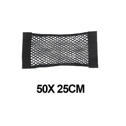 Car Back Rear Mesh Trunk Seat Elastic String Net Magic Sticker Universal Storage Bag Pocket Cage Auto Organizer Seat Back Bag