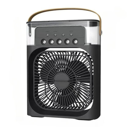 Portable Humidifier Fan Air Conditioners USB Electric Fan LED Night Light Water Mist Fun 3 In 1 Air Cooler Humidifie For Home
