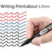 Permanent Marker Pen Drawing Markers Black Blue Red Waterproof Ink Sketch Pens Stationery Art School Supplies For Glass Metal