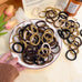 50/100pcs Black Hair Bands for Women Girls Hairband High Elastic Rubber Band Hair Ties Ponytail Holder Scrunchies Accessorie