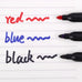 Permanent Marker Pen Drawing Markers Black Blue Red Waterproof Ink Sketch Pens Stationery Art School Supplies For Glass Metal