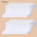 1/5/10 Pairs Comfortable Men's Women's Socks Casual Short Solid Color Spring Summer Boat Sock Fashionable Round Neck Ankle Socks