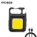 COB High Bright Portable Flashlight Multifunction Keychain Lamp Buit-in 500mAh Lithium Battery Waterproof Outdoor Torch Lantern