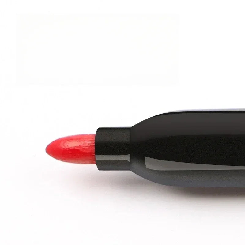 6PCs/Set Permanent Marker Pen Fine Point Waterproof Markers Thin Nib Crude Nib Black Blue Red Ink 1.5mm Fine Color Marker Pens