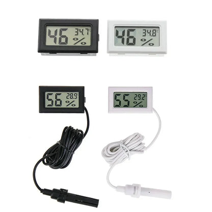 Square Embedded Digital Thermo-Hygrometer for Reptile Terrarium Humidity Box Home Industrial Digital Temperature Humidity Gauge
