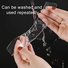 Nano Tape Double Sided Tape Transparent Reusable Waterproof Adhesive Tapes Cleanable Kitchen Bathroom Supplies Tapes