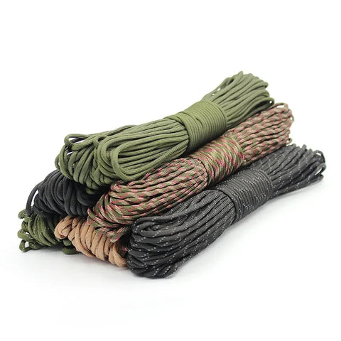 5/15/30m Paracord Rope 7 Strand 4mm Military Tactical 550 Parachute Cord Camping Accessories Outdoor Survival DIY Bracelet Line