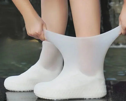 Waterproof Silicone Shoe Covers Protector Anti-Slip Boot For Outdoor Rainy Day Reusable Non-Slip Wear-Resistant Rain Shoe Covers