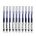 10-Pack of High-Capacity Direct Liquid Rollerball Pens, Suitable for Office Work and Study, Gel Ink Pens