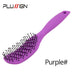 Styling Curly Hair Brush Salon Massager Comb Brush Detangling Drying Brush Anti Static Curved Vent Brush Scalp Massage Comb