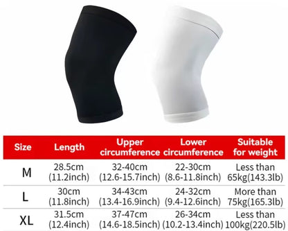 GOBYGO 1Pcs Basketball Sports Knee Pads Elastic Knitted Compression Leg Warmers Outdoor Running Cycling Mountaineering Men Women