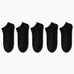1/5/10 Pairs Comfortable Men's Women's Socks Casual Short Solid Color Spring Summer Boat Sock Fashionable Round Neck Ankle Socks