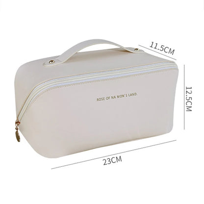 Makeup Organizer Female Toiletry Kit Bag Make Up Case Storage Pouch PU Lady Box, Cosmetic Bag, Organizer Bag For Travel Zip ﻿